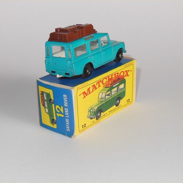 Matchbox Lesney 12c Land Rover Safari Blue Boxed