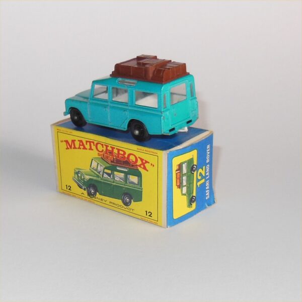Matchbox Lesney 12c Land Rover Safari Blue Boxed