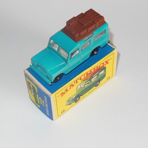 Matchbox Lesney 12c Land Rover Safari Blue Boxed