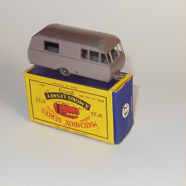 Matchbox Lesney 23c Bluebird Caravan Boxed