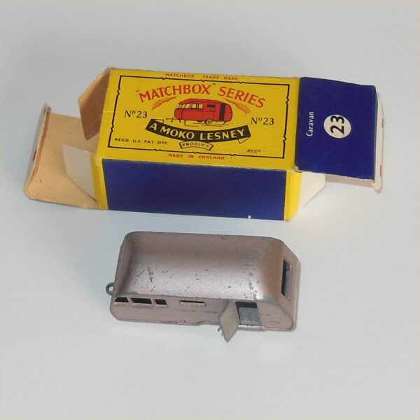 Matchbox Lesney 23c Bluebird Caravan Boxed