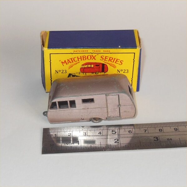 Matchbox Lesney 23c Bluebird Caravan Boxed