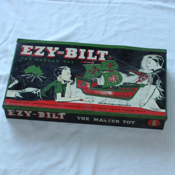 Ezy-Bilt Master Toy Australian Meccano Set 6 Tin Box