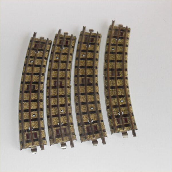 Hornby Dublo 3711 3-Rail Half Curve Narrow Tongue 4 Piece Pack