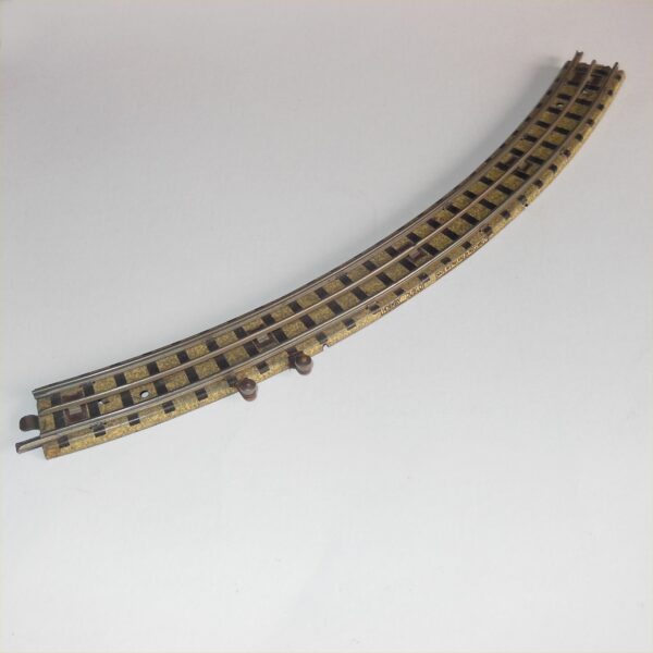 Hornby Dublo 3713 15inch Radius Standard Curve 3-Rail Meccano with Power Terminals Left Side