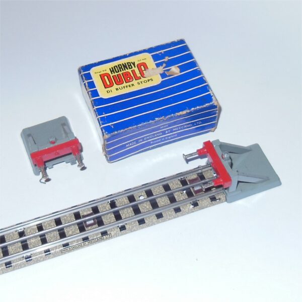 Hornby Dublo 3250 D1 Buffer Stops 3-Rail Pair in Original Box OO Scale