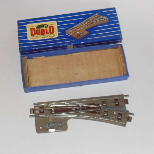 Hornby Dublo 3728 ISPR Isolating Switch Points Right Hand 3-Rail Original Box