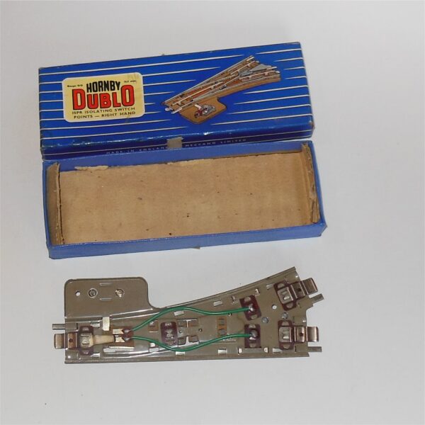 Hornby Dublo 3728 ISPR Isolating Switch Points Right Hand 3-Rail Original Box