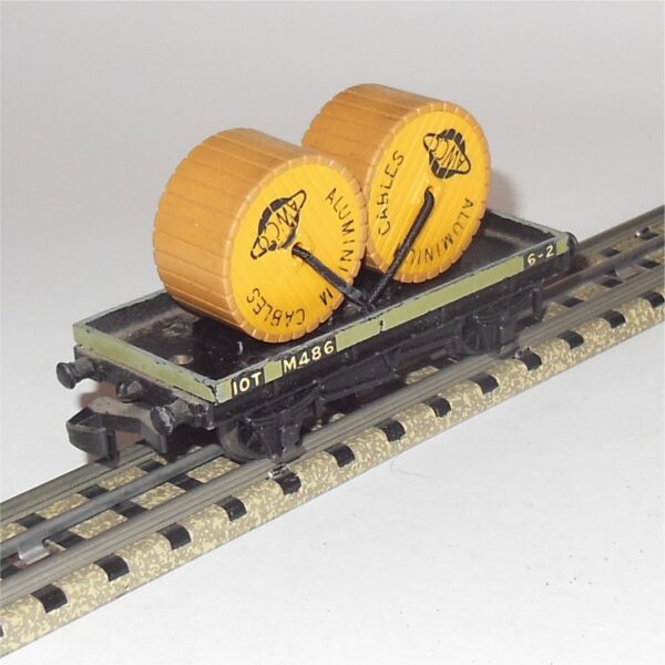 Hornby Dublo 4646 2-Rail 10T Low Sided Wagon Wire Cable Load OO Scale