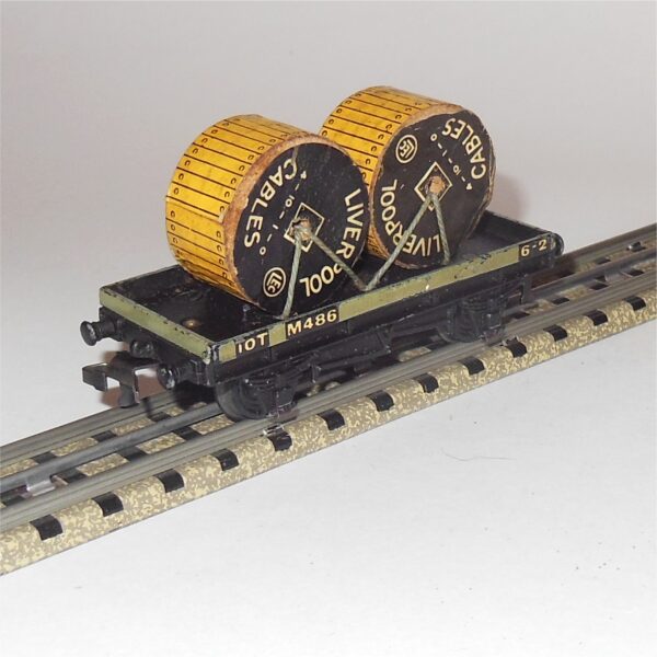 Hornby Dublo 32086 3-Rail 10T Low Sided Wagon Liverpool Cables Load OO Scale