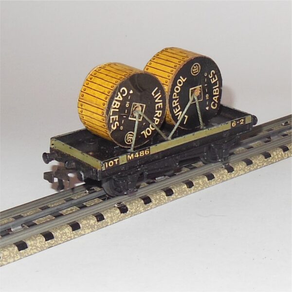 Hornby Dublo 32086 3-Rail 10T Low Sided Wagon Liverpool Cables Load OO Scale