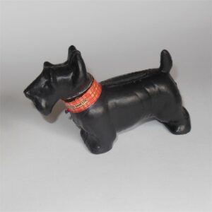 Scotty Terrier Dog Plastic E.S. & A. Savings Bank Money Box