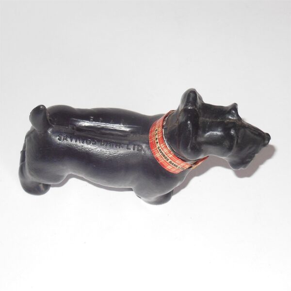 Scotty Terrier Dog Plastic E.S. & A. Savings Bank Money Box