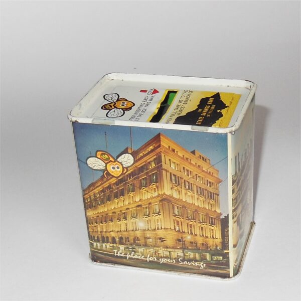 State Savings Bank of Victoria Money Box Savings Tin