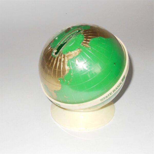 State Bank Victoria Plastic World Globe Savings Bank Money Box