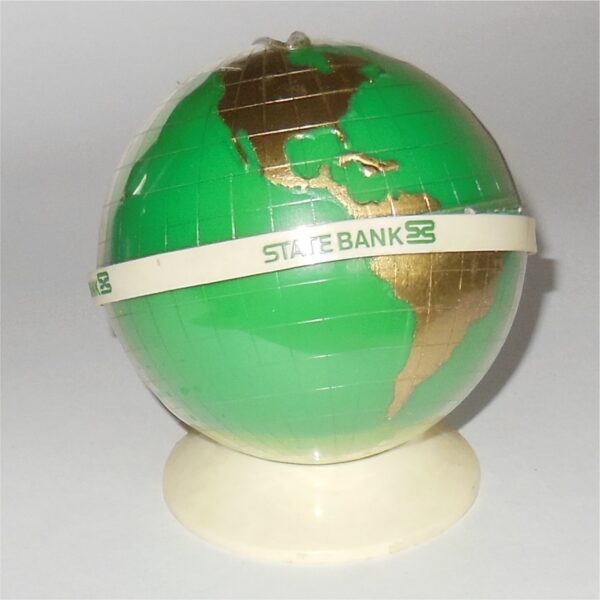 State Bank Victoria Plastic World Globe Savings Bank Money Box