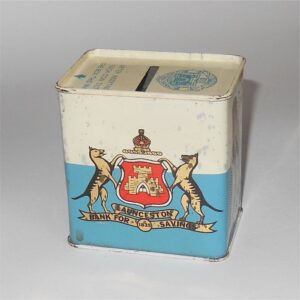 Launceston Bank For Savings Money Box Savings Tin