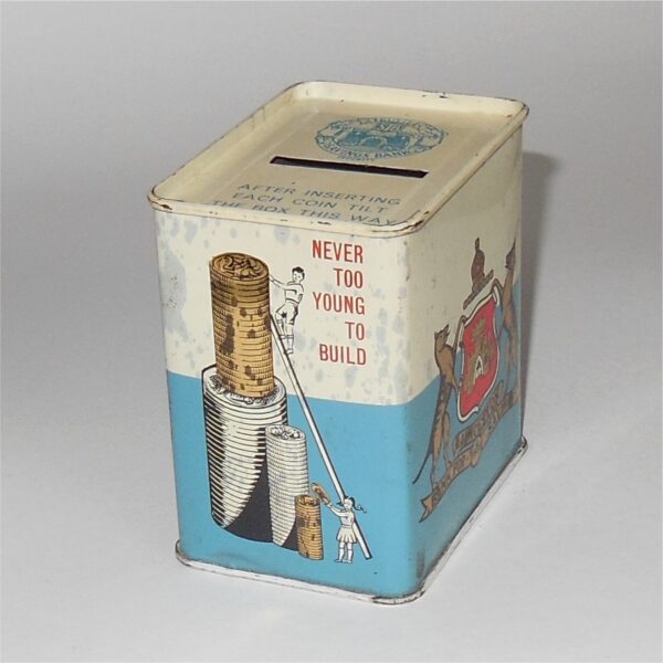 Launceston Bank For Savings Money Box Savings Tin