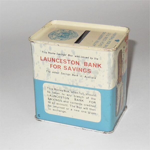 Launceston Bank For Savings Money Box Savings Tin