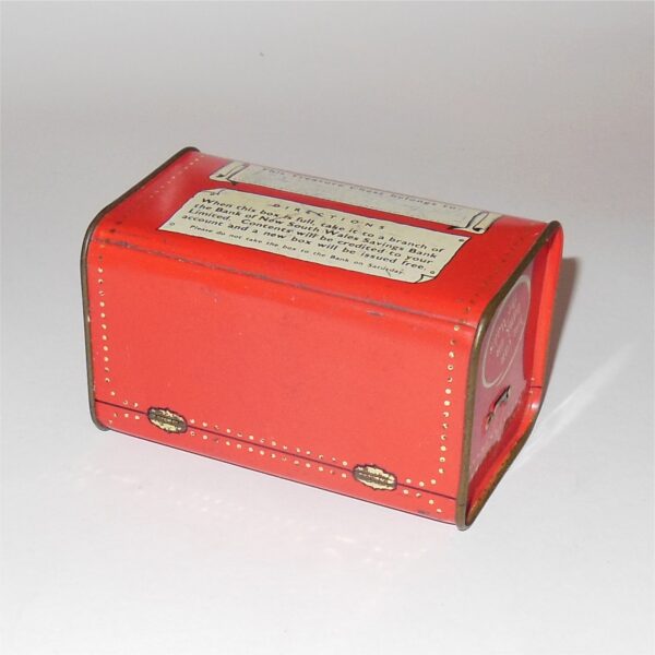 Bank of New South Wales Treasure Chest Money Box Savings Tin