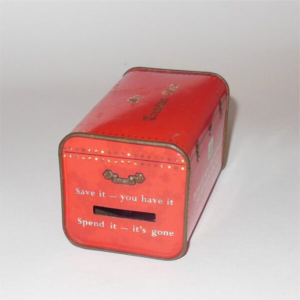 Bank of New South Wales Treasure Chest Money Box Savings Tin