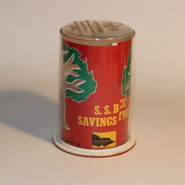 Piggy Bank Plastic S.S. Bee Savings Tree State Bank Victoria