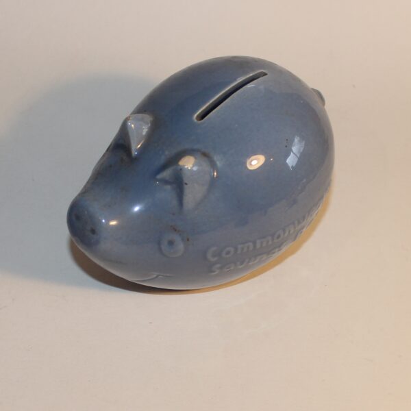 Money Box Bank Pig CBA Commonwealth China Clay