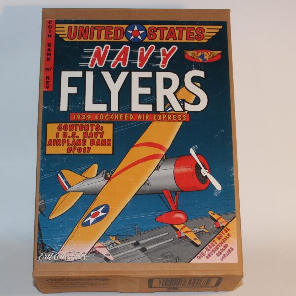 Ertl US Navy Flyers 1929 Lockheed Air Express Coin Bank Money Box #F017