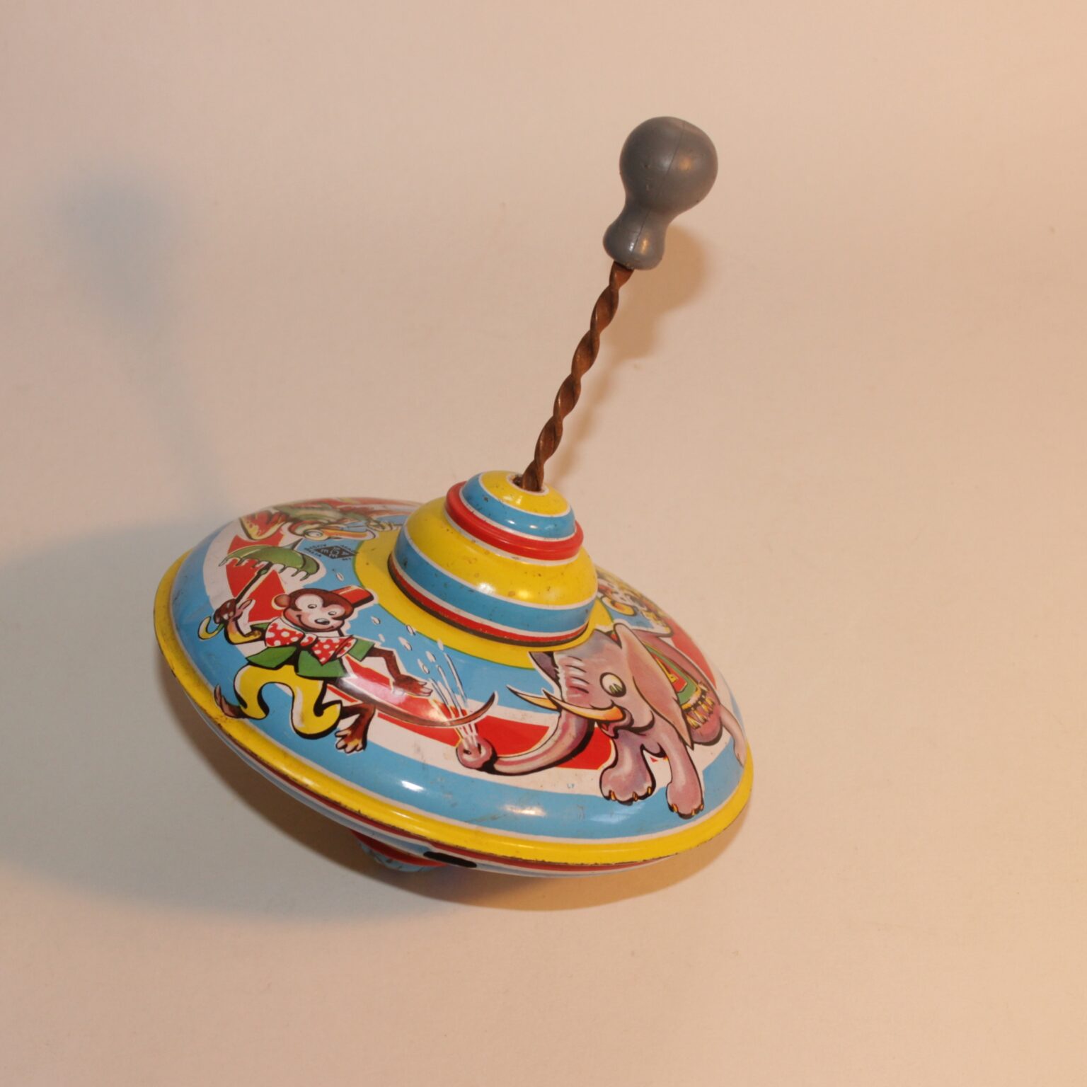 Ace Tin Spinning Top Lithograph Australia Antique Toy World