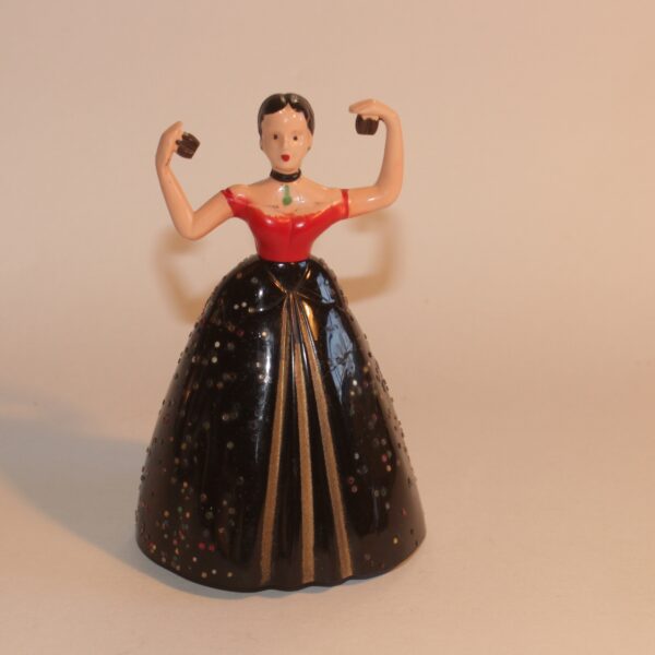 Wells Brimtoy Spanish Flamenco Dancer Clockwork Doll