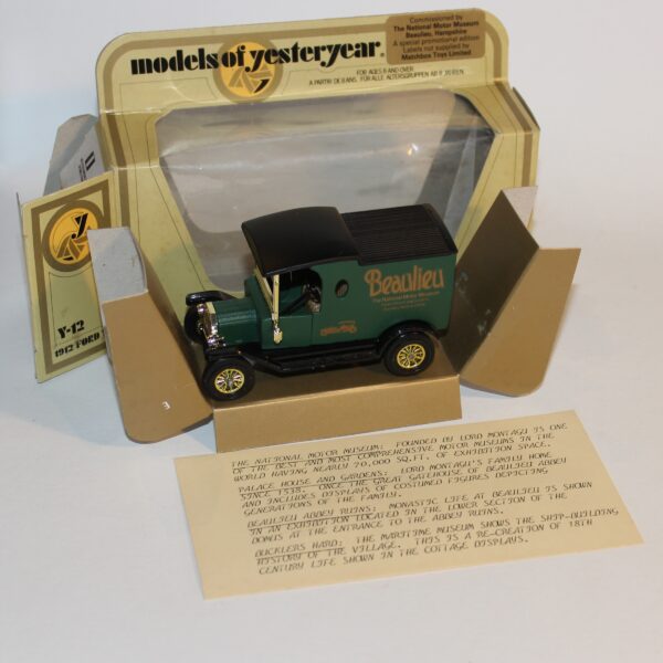 Matchbox Models Yesteryear 1912 Ford Model T Beaulieu Green