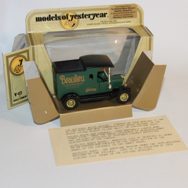 Matchbox Models Yesteryear 1912 Ford Model T Beaulieu Green