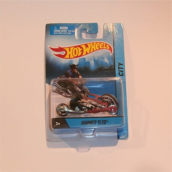 Mattel Hot Wheels Hammer Sled Bike with Rider 2013