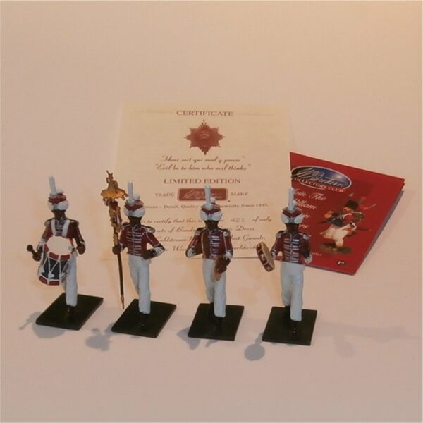 Britain's Coldstream Regiment Foot Guards Field Musick Napoleonic Wars 1815 #43105 4 Pieces