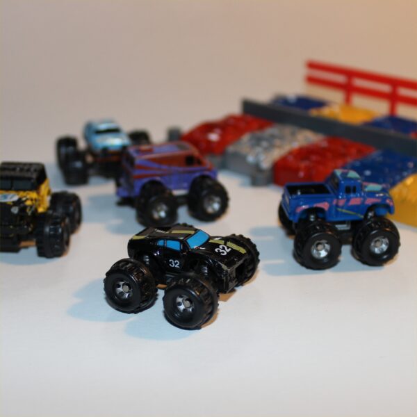 Micro Machines 5 Monster Trucks 1987 with Arena Obstacle Track