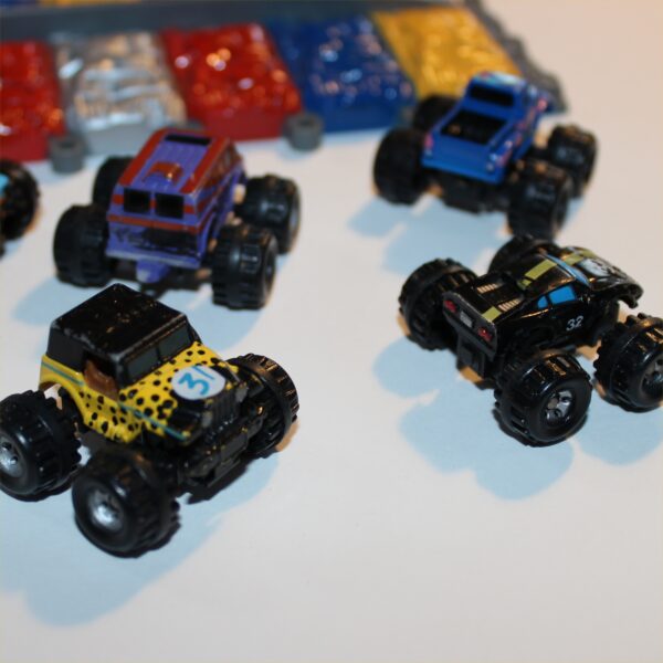 Micro Machines 5 Monster Trucks 1987 with Arena Obstacle Track