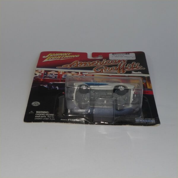 Johnny Lightning American Graffiti 1957 Chevrolet Corvette Grey Closed Top