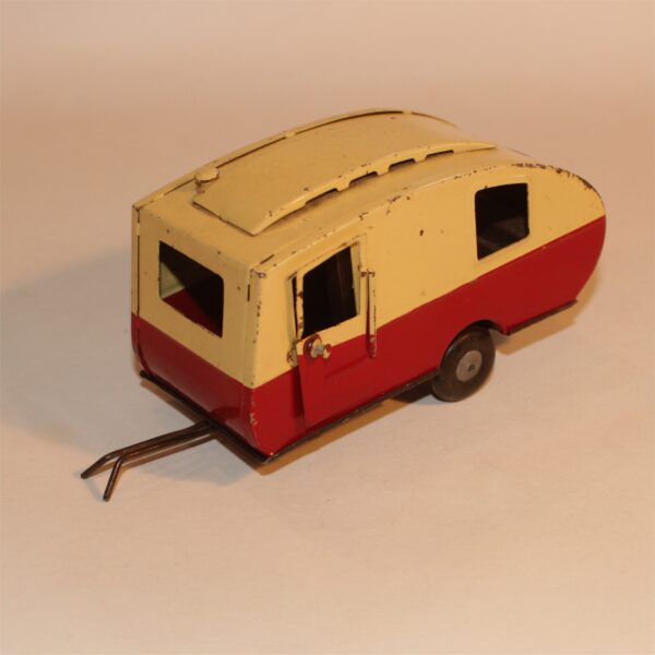 Triang Minic 16M Caravan Cream & Red c1950