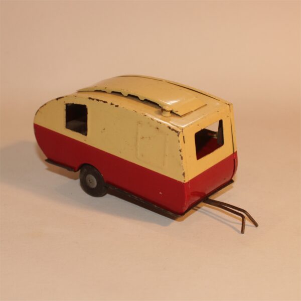 Triang Minic 16M Caravan Cream & Red c1950