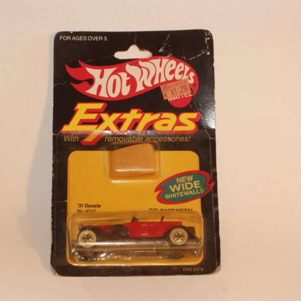 Mattel Hot Wheels 4342 '31 Doozie Extras Card c1983
