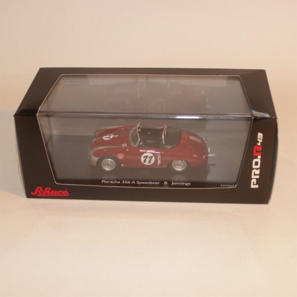 Schuco 1:43 Porsche 356A Speedster #77 Bruce Jennings 1963