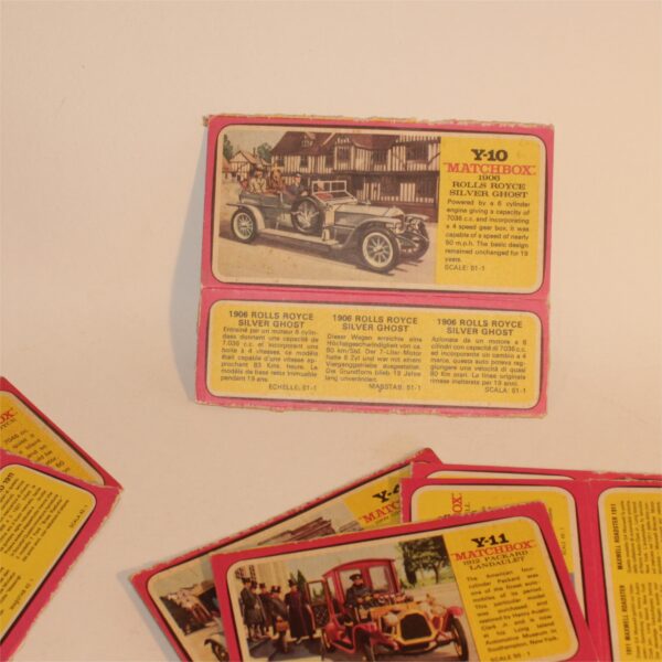 Matchbox Models of Yesteryear 1970's Box Art Panels Partial Boxes