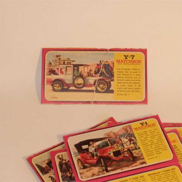 Matchbox Models of Yesteryear 1970's Box Art Panels Partial Boxes