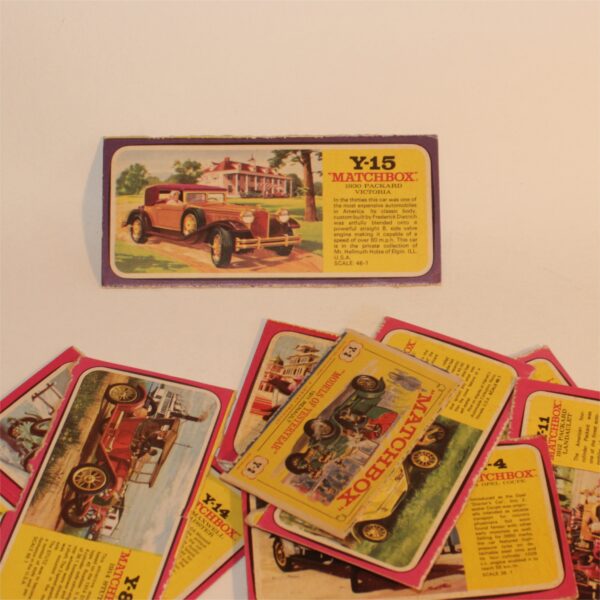 Matchbox Models of Yesteryear 1970's Box Art Panels Partial Boxes