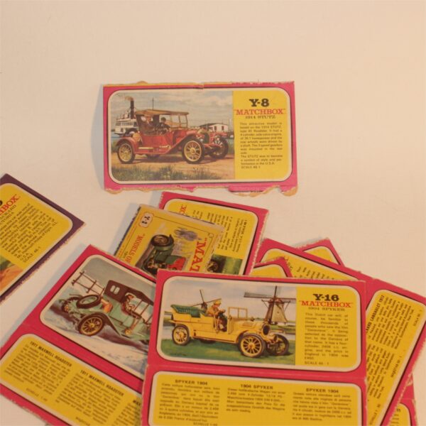 Matchbox Models of Yesteryear 1970's Box Art Panels Partial Boxes