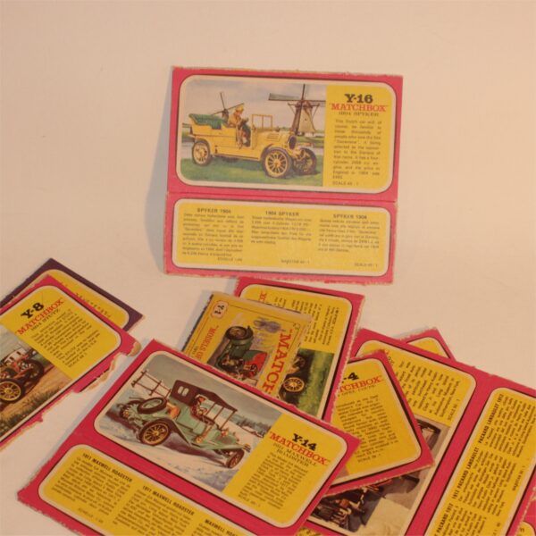Matchbox Models of Yesteryear 1970's Box Art Panels Partial Boxes
