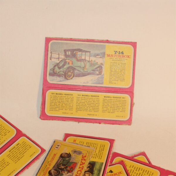 Matchbox Models of Yesteryear 1970's Box Art Panels Partial Boxes