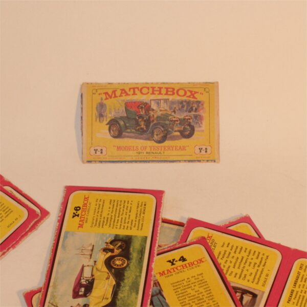 Matchbox Models of Yesteryear 1970's Box Art Panels Partial Boxes