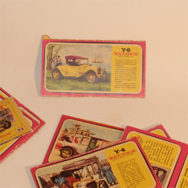 Matchbox Models of Yesteryear 1970's Box Art Panels Partial Boxes