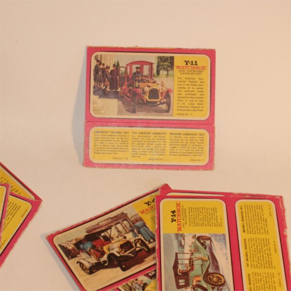 Matchbox Models of Yesteryear 1970's Box Art Panels Partial Boxes